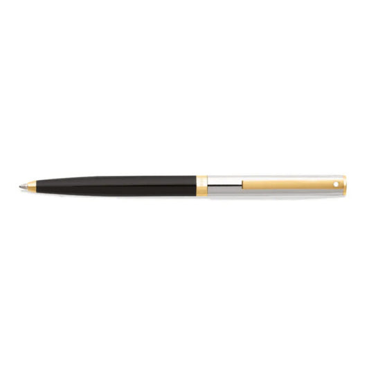 Sheaffer SAGARIS 9475 Gloss Black Barrel and Chrome Cap Rollerball Pen With Gold Tone Tri