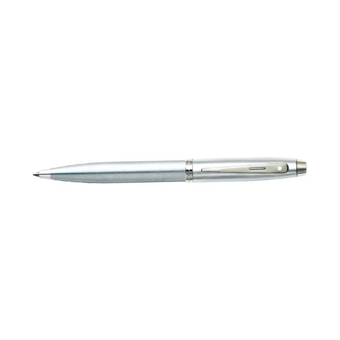 Sheaffer 9306 100 Ballpoint Pen Brushed Chrome with Chrome Plated Trim