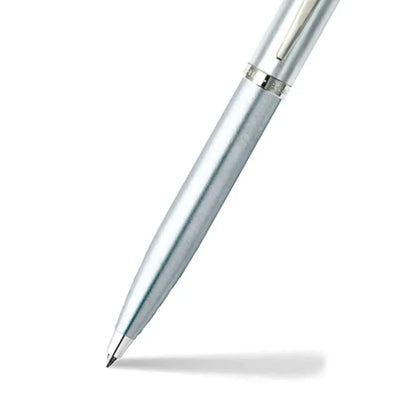 Sheaffer 9306 100 Ballpoint Pen Brushed Chrome with Chrome Plated Trim