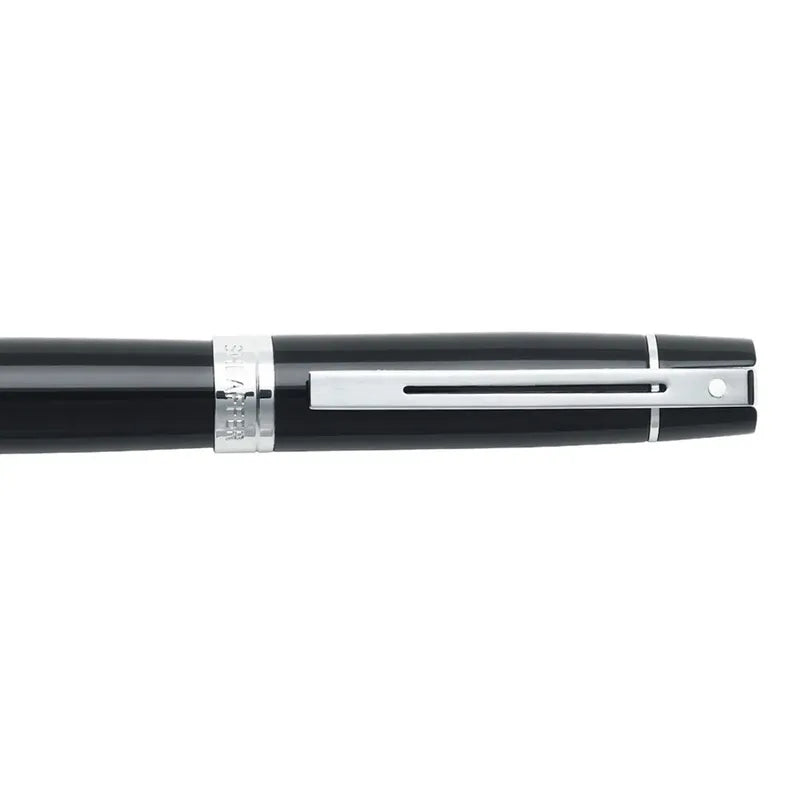 Sheaffer 9312 Gift 300 Fountain Pen Glossy Black with Chrome Trim
