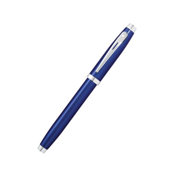 Sheaffer Gift 100 9339 Glossy Blue Lacquer with Chrome-Plated Trim Rollerball Pen