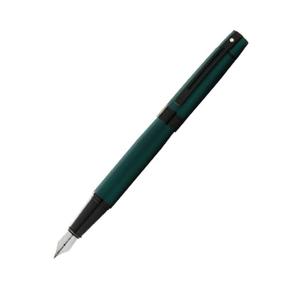 Sheaffer 300 9346 Matte Green with Polished Black Trim Fountain Pen