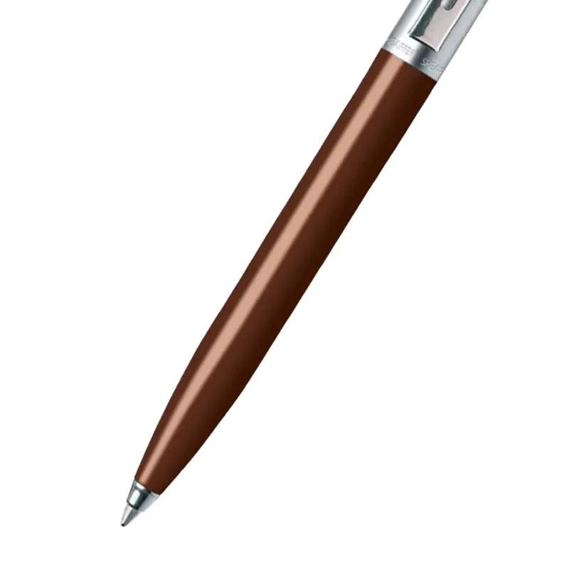 Sheaffer 321 Sentinel Ballpoint Pen Coffee Brown with Chrome Trim