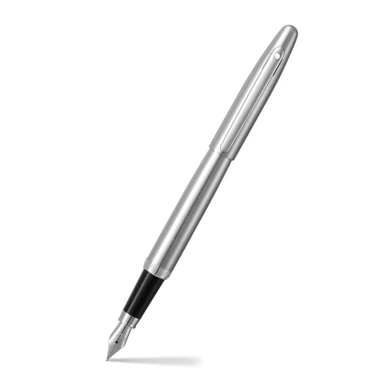 Sheaffer VFM 9426 Brushed Chrome Fountain Pen with Chrome Trim