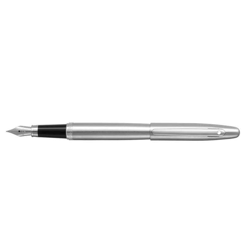 Sheaffer VFM 9426 Brushed Chrome Fountain Pen with Chrome Trim