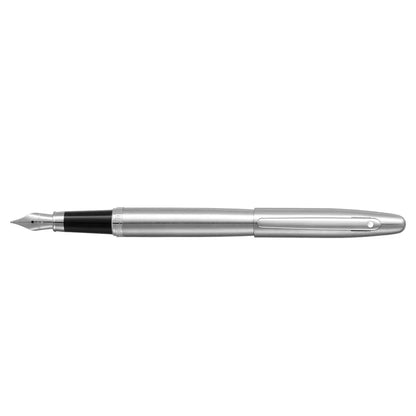 Sheaffer VFM 9426 Brushed Chrome Fountain Pen with Chrome Trim