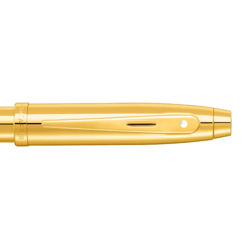 Sheaffer 100 9372 Glossy PVD Gold Ballpoint Pen