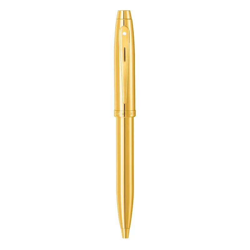 Sheaffer 100 9372 Glossy PVD Gold Ballpoint Pen