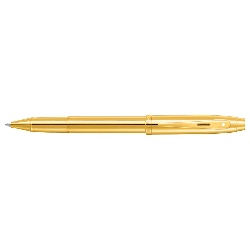 Sheaffer 100 9372 Glossy PVD Gold Rollerball Pen