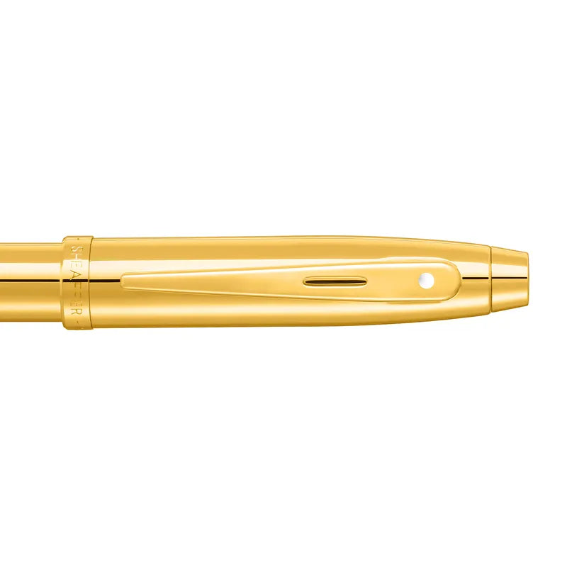 Sheaffer 100 9372 Glossy PVD Gold Rollerball Pen