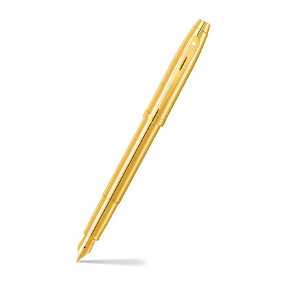Sheaffer 100 9372 Glossy PVD Gold Fountain Pen