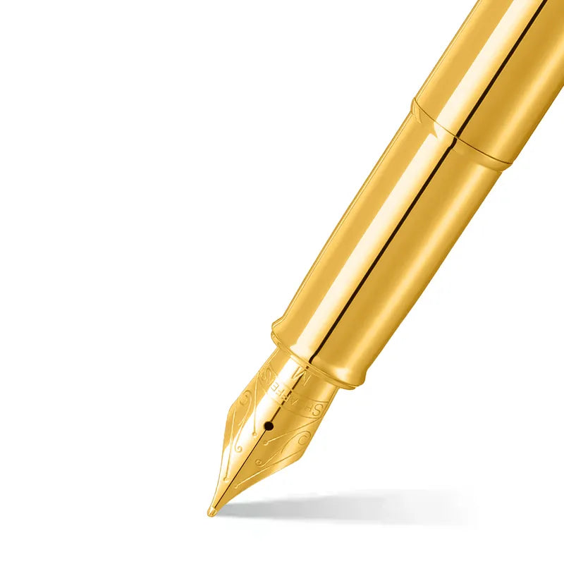 Sheaffer 100 9372 Glossy PVD Gold Fountain Pen