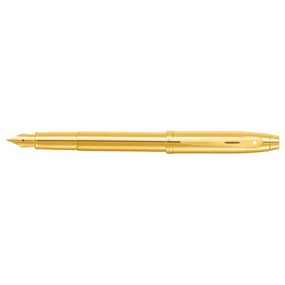 Sheaffer 100 9372 Glossy PVD Gold Fountain Pen