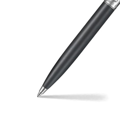 Sheaffer Sentinel Metal E331 Ballpoint Pen – Matte Black with Chrome Cap & Chrome-Plated Trim