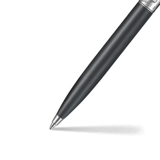 Sheaffer Sentinel Metal E331 Ballpoint Pen – Matte Black with Chrome Cap & Chrome-Plated Trim
