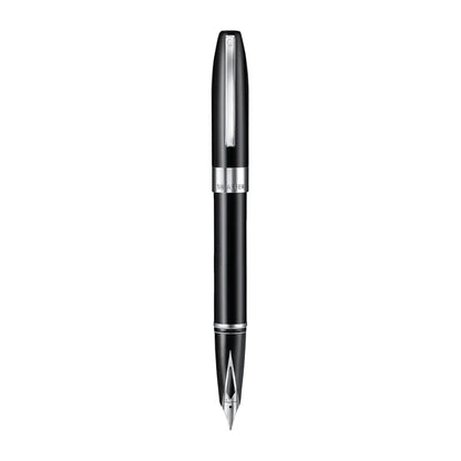 Sheaffer Legacy 9064 Glossy Black Inlaid Nib Fountain Pen with Chrome-Plated Trim