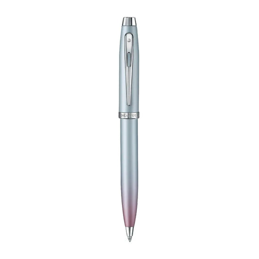 Sheaffer Expressions 100 9376 Blue and Pink Pearlised Gradient Ballpoint Pen with Chrome-plated Trims