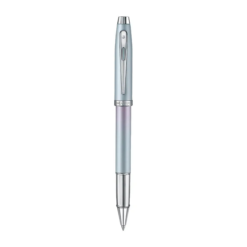 Sheaffer Expressions 100 9376 Blue and Pink Pearlised Gradient Rollerball Pen with Chrome-plated Trims