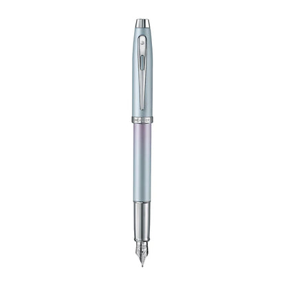 Sheaffer 100 9376 Expressions Blue and Pink Pearlised Gradient Fountain Pen with Chrome-plated Trims