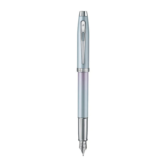 Sheaffer 100 9376 Expressions Blue and Pink Pearlised Gradient Fountain Pen with Chrome-plated Trims