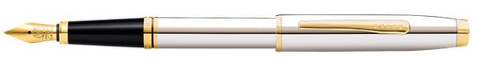 Coventry Polished Chrome with Gold-Tone Fine Nib Fountain Pen