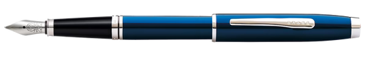 Coventry Blue Lacquer Fine Nib Fountain Pen