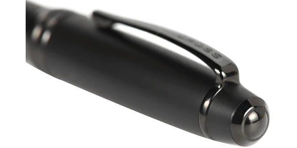 Bailey Matte Black Lacquer Stainless Steel Medium Nib Fountain Pen
