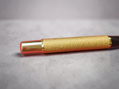 Dikawen K9 Rock Marbled Gold Jewel Designer Fountain Pen