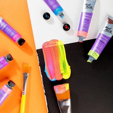 Mont Marte Fluoro Acrylic Paint Intro Set