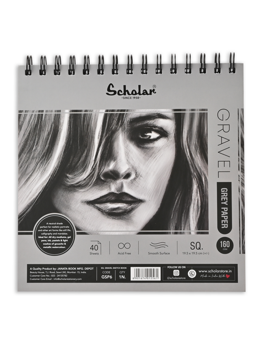 Grey Paper Gravel Sketch Pad