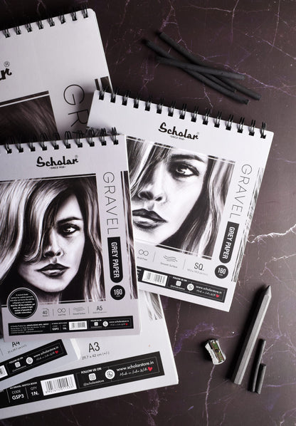 Grey Paper Gravel Sketch Pad
