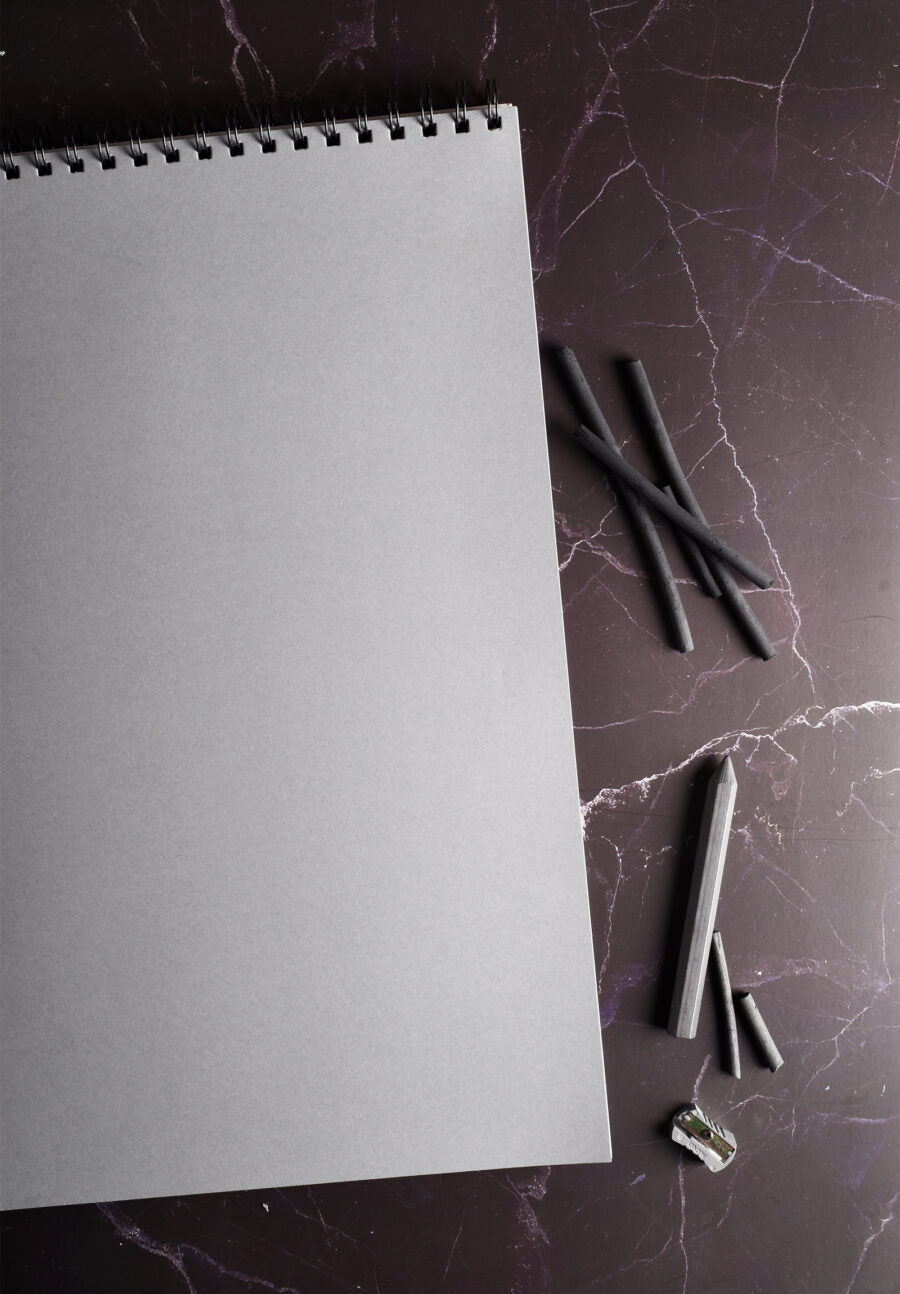 Grey Paper Gravel Sketch Pad