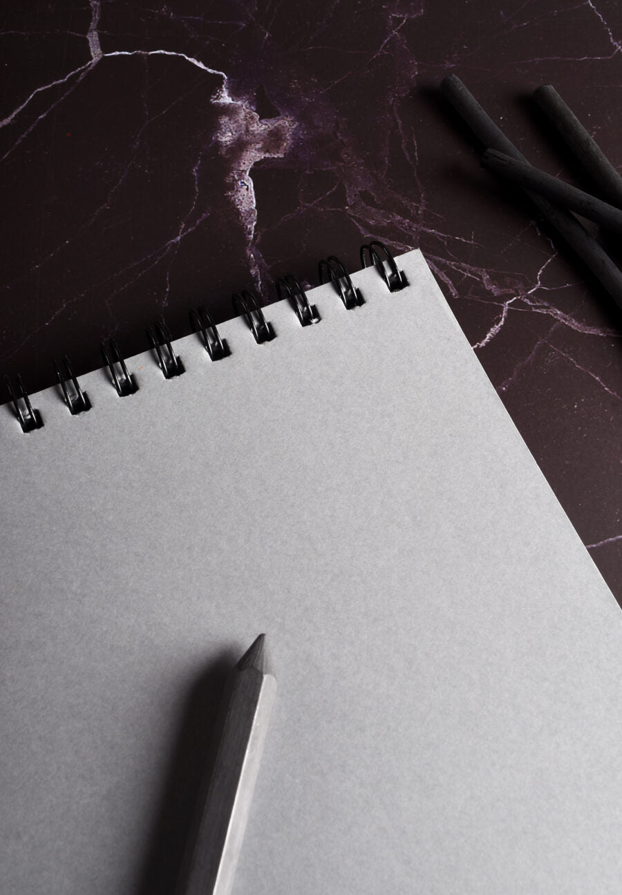 Grey Paper Gravel Sketch Pad