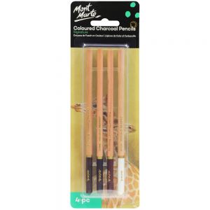 MONT MARTE COLOURED CHARCOAL PENCILS SIGNATURE