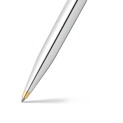 Sheaffer 9422 VFM Ballpoint Pen – Polished Chrome with Gold-Plated Trim
