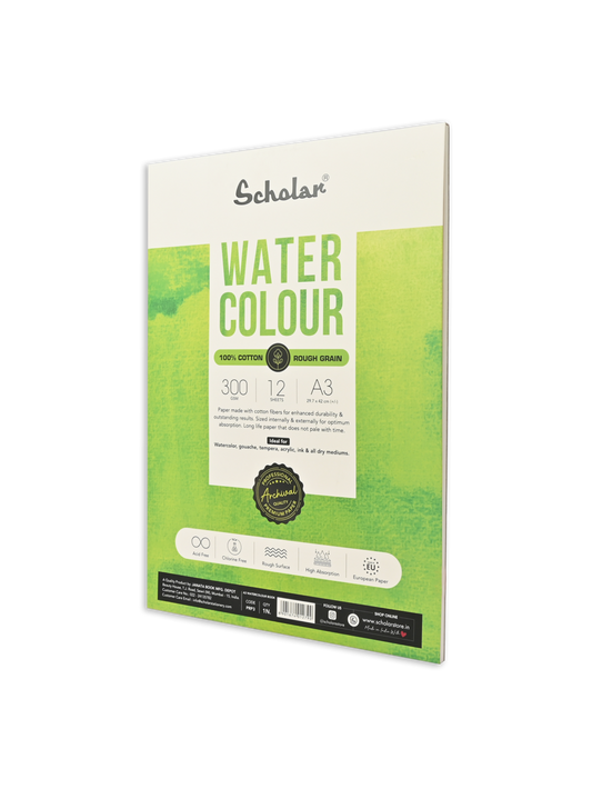 Watercolour Paper Pad – 100% Cotton (Rough)
