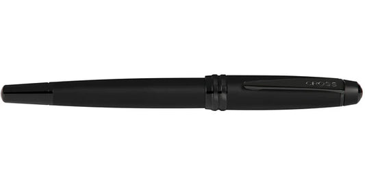 Bailey Matte Black Lacquer Stainless Steel Medium Nib Fountain Pen